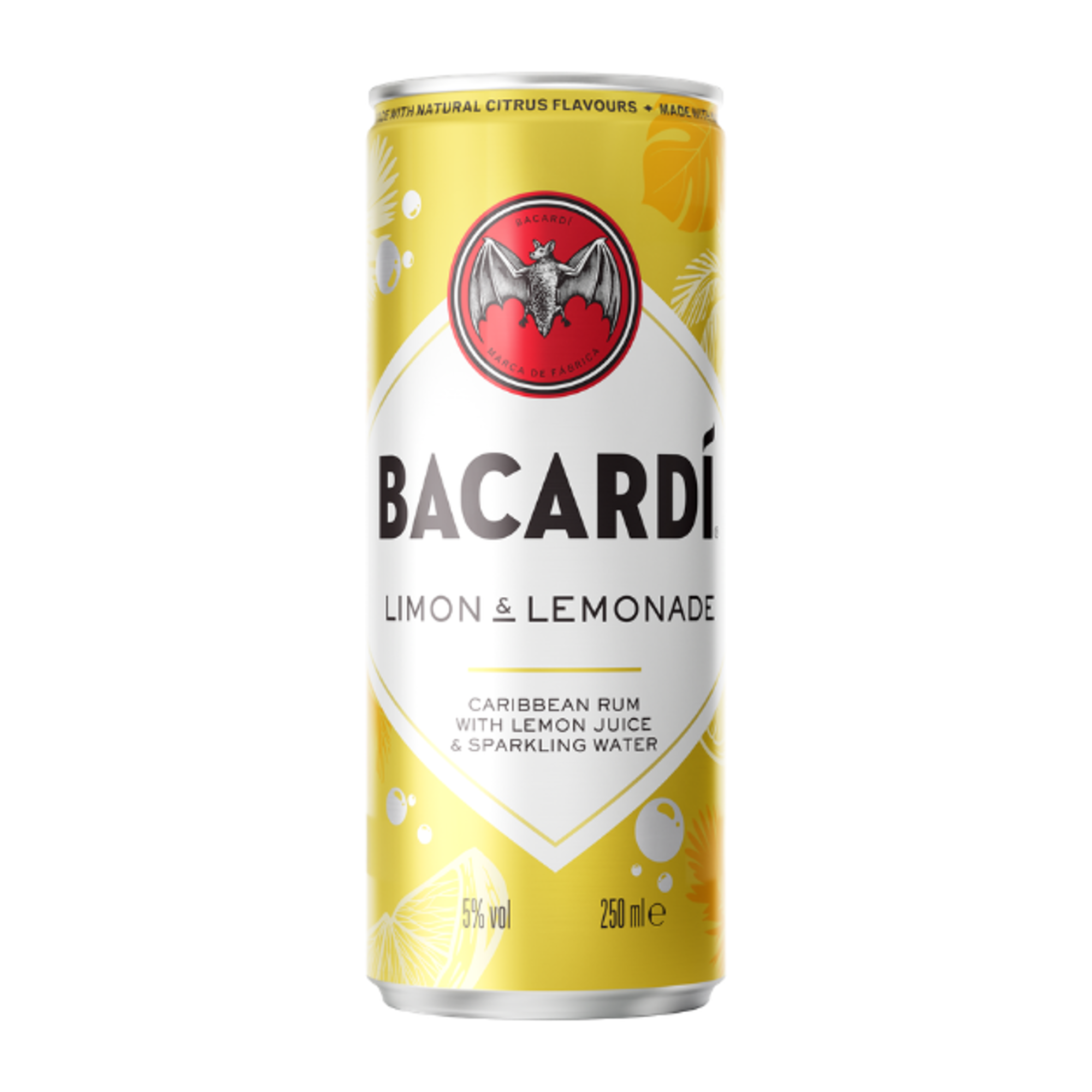 Bacardi Limon and Lemonade - 250ml