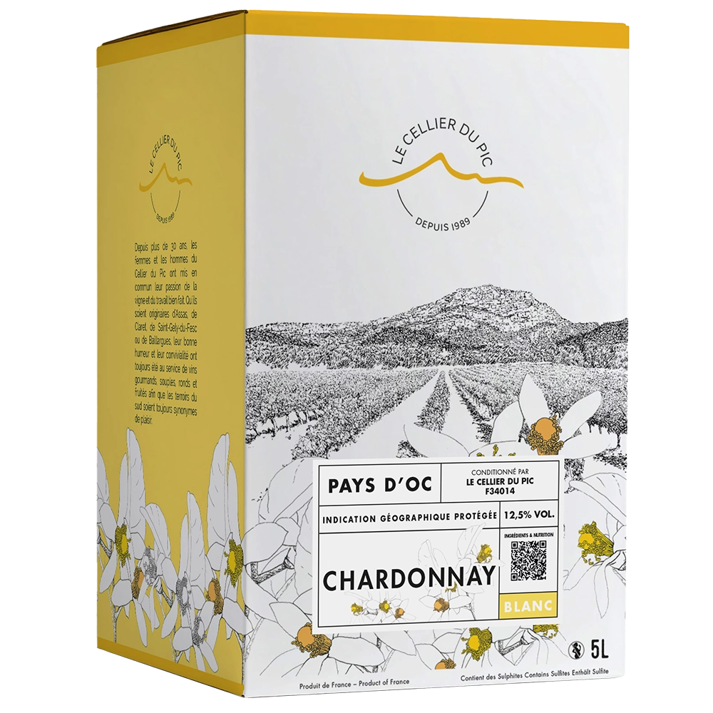 Le Cellier du Pic, Chardonnay - 3L box