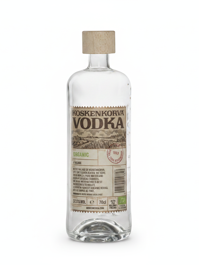 Koskenkorva Organic 700ml - White Background