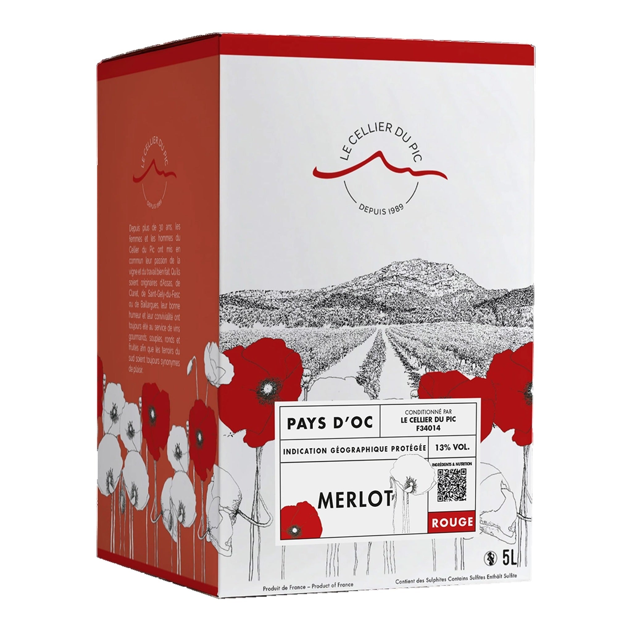 Le Cellier du Pic Merlot - 5L